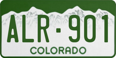 CO license plate ALR901