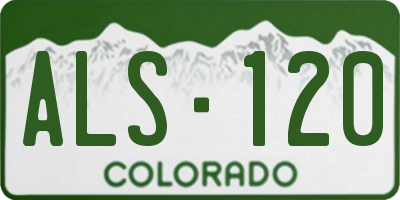 CO license plate ALS120