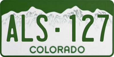 CO license plate ALS127
