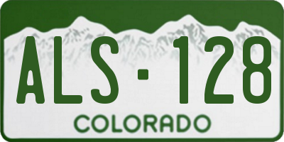 CO license plate ALS128