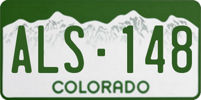 CO license plate ALS148