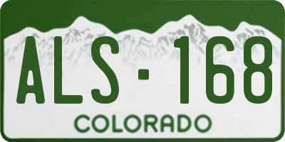 CO license plate ALS168