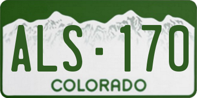 CO license plate ALS170