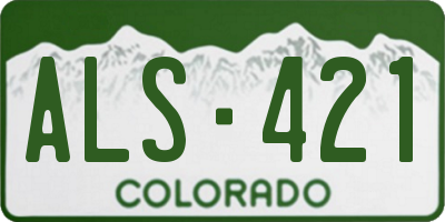 CO license plate ALS421