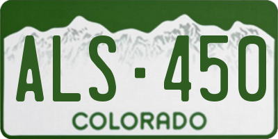 CO license plate ALS450