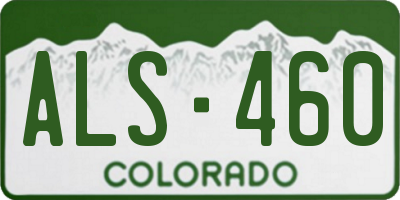CO license plate ALS460