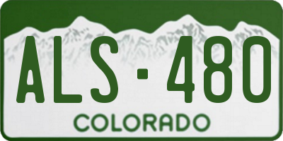 CO license plate ALS480