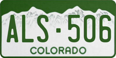 CO license plate ALS506