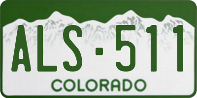 CO license plate ALS511