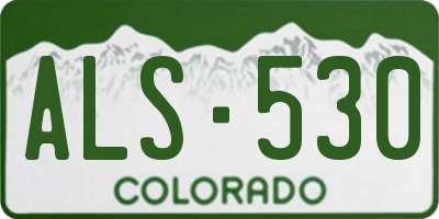 CO license plate ALS530
