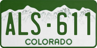 CO license plate ALS611