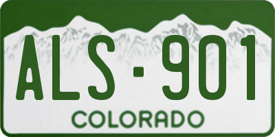CO license plate ALS901