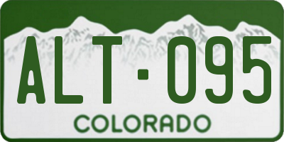 CO license plate ALT095