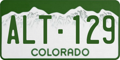CO license plate ALT129
