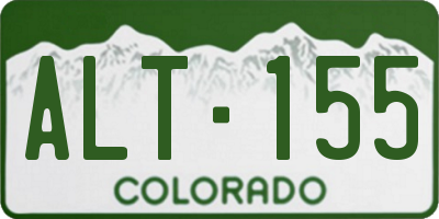 CO license plate ALT155