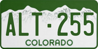 CO license plate ALT255