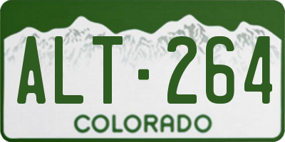 CO license plate ALT264