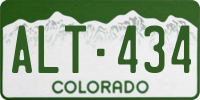 CO license plate ALT434