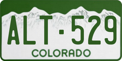 CO license plate ALT529