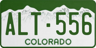 CO license plate ALT556