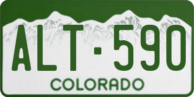 CO license plate ALT590