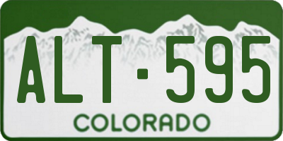 CO license plate ALT595