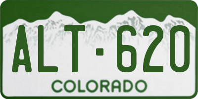 CO license plate ALT620