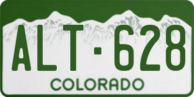 CO license plate ALT628