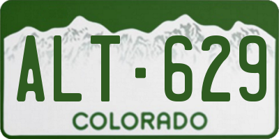 CO license plate ALT629