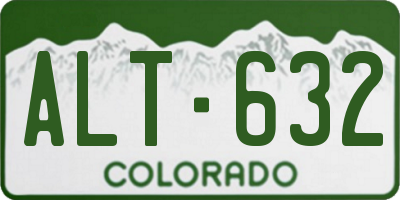 CO license plate ALT632