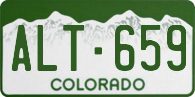 CO license plate ALT659