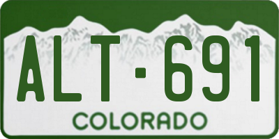 CO license plate ALT691
