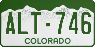 CO license plate ALT746