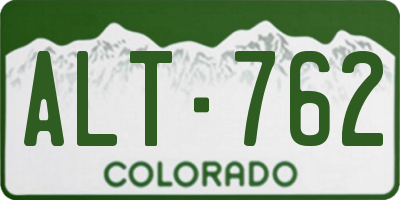 CO license plate ALT762