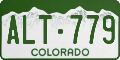 CO license plate ALT779