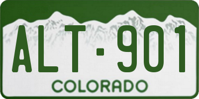 CO license plate ALT901