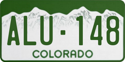 CO license plate ALU148