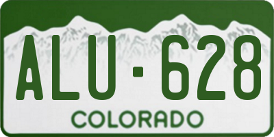 CO license plate ALU628