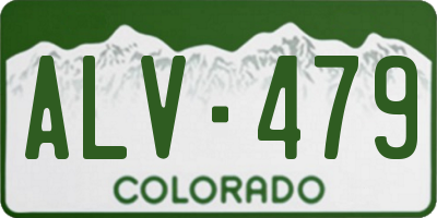 CO license plate ALV479