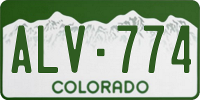 CO license plate ALV774