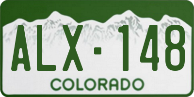 CO license plate ALX148