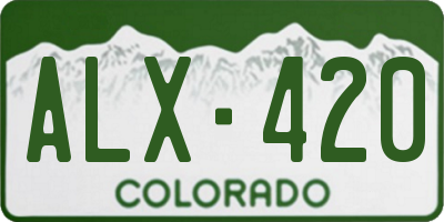 CO license plate ALX420