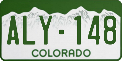 CO license plate ALY148