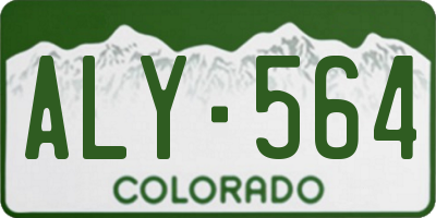 CO license plate ALY564