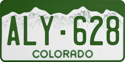 CO license plate ALY628