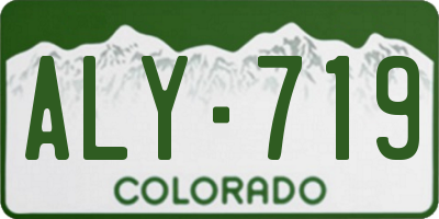 CO license plate ALY719