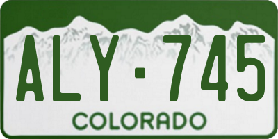 CO license plate ALY745