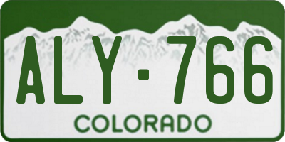 CO license plate ALY766