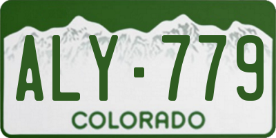 CO license plate ALY779