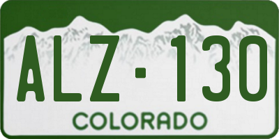 CO license plate ALZ130